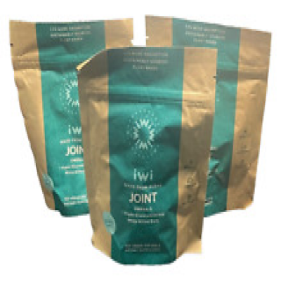 3 Bags iwi Joint Omega3 Relief 120 Vegan Gels White Willow Bark &Algae