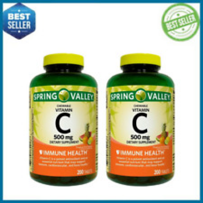 Spring Valley Vitamin C 500 mg Immune Health 200 Tablets (4 Pack)
