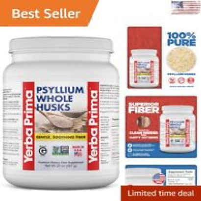 Psyllium Whole Husks Fiber Supplement - Digestive - Promote Regularity - 20oz