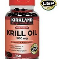 Kirkland Signature Krill Oil 500mg 160 Softgels