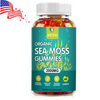 Organic Sea Moss Gummies 2000mg - Irish sea Moss,Bladderwrack,Burdock Root