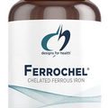 Designs for Health Ferrochel Chelated Iron - Highly-Absorbable Iron Supplement for Women & Men as Ferrous Bisglycinate Chelate - Iron Pills Safe for Pregnant Women & Teens (120 Vegan Iron Capsules)