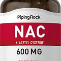 Piping Rock NAC Supplement N-Acetyl Cysteine | 600mg | 100 Capsules | Free Form | Non-GMO, Gluten Free Supplement