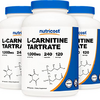 Nutricost L-Carnitine Tartrate 500mg, 240 Capsules - 1000mg Per Serving (3 Bottles)