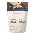 BodyHealth PerfectAmino Power Meal (Natural Vanilla Flavor) Vegan Meal Replacement Shake, Non Dairy Protein Powder, Plant Based Meal Replacement, Organic Meal Replacement, 20 Servings, 12.5g Protein