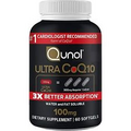 Qunol Ultra CoQ10 100mg Softgels- 3x Better Absorption Coenzyme Q10 Supplemen...