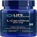 Life Extension L-Carnitine 500 Mg 30 Vegetarian Capsules