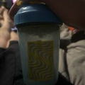 PewDiePie G Fuel BLUE-DiePie 16 oz Shaker Cup Light Blue & Yellow BRAND NEW