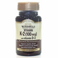 Vitamin K2 with Vitamin D3 60 Tabs  by Windmill Health