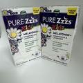 (2) Vicks Pure Zzzs Kidz Melatonin+ ~ 60 Chewable Tablets Each ~ EXP 3/25