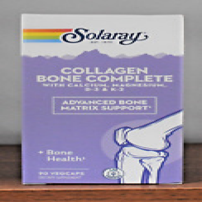 Solaray Collagen Bone Complete 90 Capsules Advanced Bone Matrix Support VegCaps