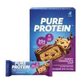 NEW FLAVOR, Pure Protein Bars, Chewy Chocolate Chip, 20g Protein, 1.76 oz, 4ct