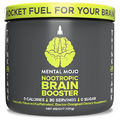 Mental Mojo Nootropic Brain Booster (30 Servings) Nootropic Drink Mix & Brain Supplement - Supports Energy, Focus & Memory - Zero Calories, Sugar Free - Kiwi Strawberry