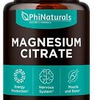 Magnesium Citrate Powder Capsules 400mg – [180 Count] Pure Non-GMO Supplements