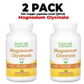 2 PACK, Magnesium Glycinate, 400 mg per serving, 180 Veggie Capsules, 360 total!