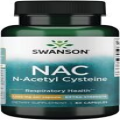 NAC 1000 mg 60 Capsules N-Acetyl Cysteine Respiratory & Liver Health