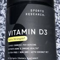 Sports Research Vitamin D3 (5000iu) with Coconut Oil - 360 Softgels