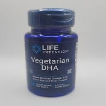 Life Extension Vegetarian DHA Eye, Brain & Heart Health Support Omega-3 30 gels