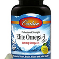 Carlson Labs Elite Omega-3 Gems Fish Oil 1250mg, 60 Softgels