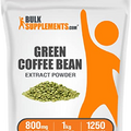 BulkSupplements.com Green Coffee Bean Extract Powder - Green Coffee Bean Supplements, Green Coffee Bean Powder - Energy Support, Gluten Free, 800mg per Serving, 1kg (2.2 lbs) (Pack of 1)