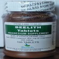 Beelith Tablets Magnesium Supplement with Pyridoxine HCl, 100 Tablets