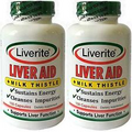 Liverite Liver Aid with Milk Thistle 2-Pack 150 Capsules (Total 300), Liver