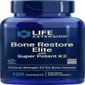 Life Extension Bone Restore Elite Vitamin K2 & Calcium Healthy Bone 120 Capsules