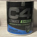 C4 Ultimate Shred Pre Workout Powder - 12 Servings - Icy Blue Razz