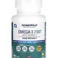 OceanBlue Omega-3 2100 with Vitamin D 60 softgels Natural Fish Oil exp:05/2025