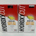 2 HydroxyCut Weight Loss Drink Mix Lemonade 135mg Caffeine 21 Packets Exp 5/2025