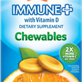 Immune+ Chewables 1000Mg Vitamin C with Vitamin D Tablet, Immune Support Dietary