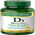 Nature's Bounty Vitamin D3 1000 IU Softgels, Immune and Bone Supplement, 350 ct