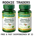 2 PACK-Nature’s Bounty Anxiety &Stress Relief Suplement,Ashwagandha KSM 66,50 Ct