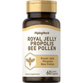 Royal Jelly Propolis Bee Pollen Pills | 60 Caplets | Non-GMO | by Piping Rock