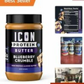 Gluten Free Protein Almond Butter - Creamy Spread with Blueberry Crumble Flavor