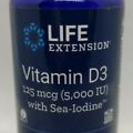 Life Extension Vitamin D3 with Sea-Iodine™ 125 mcg (5000 IU), 60 capsules