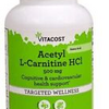Vitacost Acetyl L-Carnitine HCl -- 500 mg - 120 Capsules