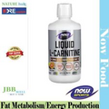 NOW Foods Sports Liquid L-Carnitine Citrus 1,000 mg 32 fl oz (946ml)