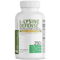 Bronson L-Lysine Defense Immune Support Complex 1500 MG L-Lysine Plus Olive Leaf, Garlic, Vitamin C and Zinc - Non-GMO, 250 Vegetarian Capsules
