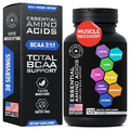 Essential Amino Acids Complex for Men & Women - Vegan BCAA Amino Acid Supplement with All 9 BCAAs Essential Aminos - Non-GMO, Gluten-Free Advanced Workout Power & Recovery Formula - 120 EAA BCAA Pills