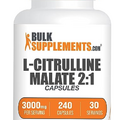 BulkSupplements.com L-Citrulline Malate Capsules - L-Citrulline DL-Malate 2:1, Citrulline Malate Supplement - Gluten Free, 8 Capsules per Serving, 240 Capsules (Pack of 1)