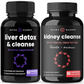 NutraChamps Liver Cleanse Capsules and Kidney Cleanse Capsules 2 Pack Bundle