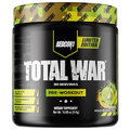 REDCON1 Total War Pre Workout Powder, Kiwi Lime - Beta Alanine + Citrulline Malate Keto Friendly Preworkout for Men & Women with 320mg of Caffeine - Fast Acting (30 Servings)