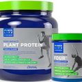 POWERLIFE Tony Horton High Impact Plant Protein Powder with 3000 MG of HMB (Vanilla - New Formula) Foundation Four Greens Drink with Pre & Pro Biotics, Essential Magnesium (Strawberry)