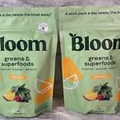 Bloom Nutrition Greens & Superfoods Powder Sticks, Mango  Set Of 2 Bags.