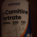 Nutricost L-Carnitine 1000mg Tartrate 240 Capsules - 1000mg Per Serving