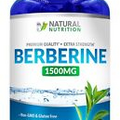 Berberine Supplement 1500mg , 120 Capsules  High Absorption Heart Health Support