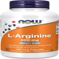 NOW Supplements, L-Arginine 500 mg, Nitric Oxide Precursor*, Amino Acid, 100 Veg