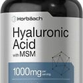 Hyaluronic Acid with MSM | 1000 mg | 120 Capsules | Non-GMO | Gluten Free USA
