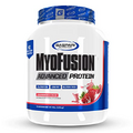 Gaspari Nutrition Myofusion Advanced Protein, Protein Blend with Whey Protein, Casein Protein and Isolate Protein, Low Fat and Gluten Free (4lbs, Strawberries & Cream)
